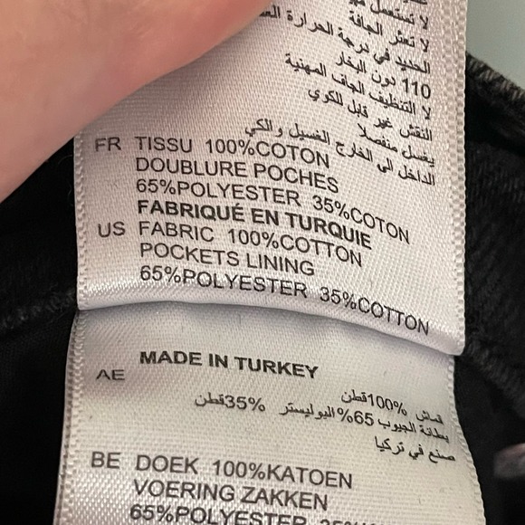 Sandro Women's Embellished Eyelets High Rise Denim Skinny Jeans Black Size 34 - Picture 12 of 12